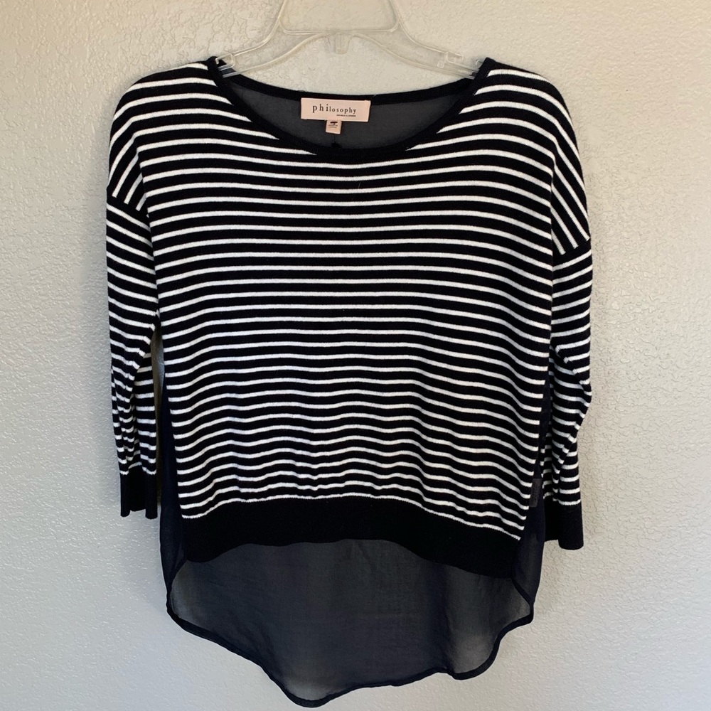 Philosophy. Long Sleeve. White & Blue. Nordstrom.